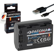 Zemira Doğrudan USB Girişli (Usb-C) Patona (1360) Platin NP-FZ100 USB Pil (2250 Mah)