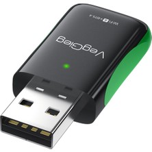 Zemira Veggieg 1100 Mbps Dual Band 6 Alıcı 5.4 Adaptör Mini USB Dongle