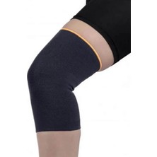 Zemira Long Way Unisex Siyah Elastik Dizlik,örgü Dizlik, Örgü Diz Korsesi, (ARK-BRK-2112-MEDİUM)