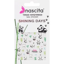 Zemira Cute Panda Tırnak Stickeri - 23