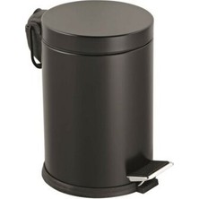 Lalezar LZR-811-S Pedallı Metal Çöp Kovası 3lt Siyah