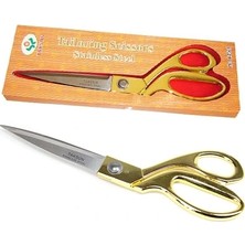 Ozkr Store Profesyonel Terzi Makası - Altın Saplı Makas Büyük Boy