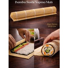 Zemira Organik Bambu Suşi Yapma Matı, Doğal Maki Desteği