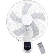 Zemira Duvar Vantilatörü Kumandalı Beyaz 50 Watt