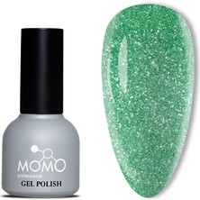 Zemira Momo Professional Disko Kalıcı Oje D009 Yeşil 10 Ml, Reflective Flash Gel Polish