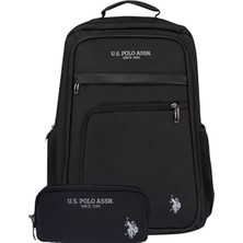 Zemira U.s. Assn. U.s. Polo. Assn. Unisex Okul Çanta Seti PLSET2508282,SIYAH Tek Ebat