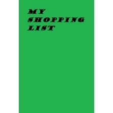 Zemira Independently Published My Green Shopping List, 6x9, 100 Pages
