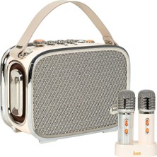 Zemira Divoom Songbird Ultra 100W Çift Mikrofonlu Karaoke Hoparlör, Taşınabilir Ses Bombası, 8 S