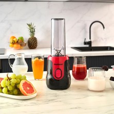 Zemira Homend Homend Mixfresh 7026H Kişisel Smoothie Blender Siyah Kırmızı