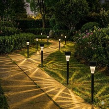 Zemira Senon 10'lu Güneş Enerjili LED Bahçe Aydınlatması Solar Lamba Dekoratif Saplama Bahçe Yol Lambası