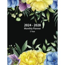 Zemira 2024-2028 5 Year Monthly Planner: Large 60 Months Calendar From January 2024 To December 2028 With
