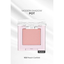 Zemira Missha Mat Pudra Dokulu Tekli Göz Farı Shadow Pot (102 Peach Confetti) 102 Peach Confetti