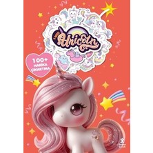 Doğan Çocuk I Love Unicorn Boyama Kitabı Çıkartma Bombası 100 + Harika Çıkartma