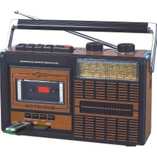 Zemira Yeni Nesil Radyo USB Sd Fm Kaset Çalar Müzik Kutusu El Tutamaçlı Taşınabi