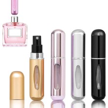Zemira Tonjin 4 Adet 5ml Parfüm Püskürtücü Underfill Doldurulabilir Seyahat Atomizörü Şişeleri Mini ​taşın
