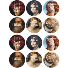 Fol Kitap Ikonik Tablolar Sticker  (12’li)