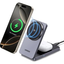 Zemira Ugreen Magflow Qi2 15W Istasyonu, 2'si 1 Arada
