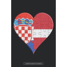 Zemira Planner: Croatian Latvian Flag United Heart Jigsaw Puzzle Flags Of Croatia Latvia