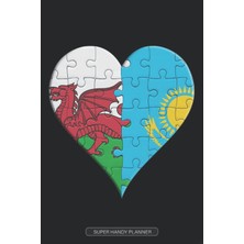 Zemira Planner: Welsh Kazakhstani Flag United Heart Jigsaw Puzzle Flags Of Wales Kazakhstan