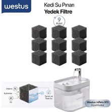 HTJ013 / H13 Uyumlu 9 Adet Yedek Filtre -Westus Inpets Su Pınarı,sebili,çeşmesi Filtresi (Sadece Filtre)