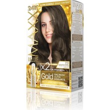 Zemira Maxx Deluxe Gold 24K Altın Parçacıklı ile 1 Kutu 2 x 50 ml Geliştiriciler Saç Boyas