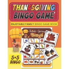 Zemira Thanksgiving Game: Game With 5 x 5 Grid - Enjoyable Game Book For Adults A