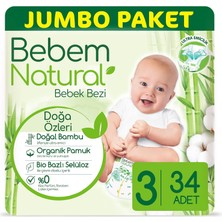 Zemira Bebem Bebek Bezi 3 Beden Midi 34 Adet