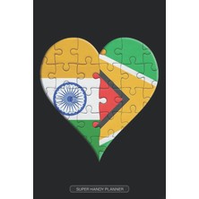 Zemira Planner: Indian Guyanese Flag United Heart Jigsaw Puzzle Flags Of India Guyana
