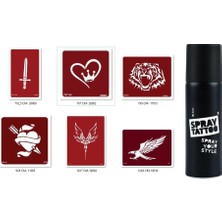 Zemira Kılıç Spray Tattoo Geçici Sprey Dövme Seti