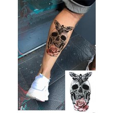 Zemira Bearpear Kurukafa Geçici Dövme, Üniseks Dövme, Vücut Dövmesi, Tattoo