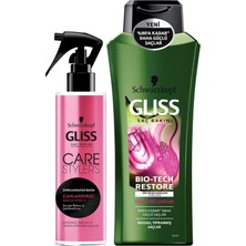 Zemira Gliss Canlandırıcı Saç Bakım Spreyi + Bio-Tech Restore Şampuan 525 Ml, Set