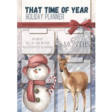 Zemira That Time Of Year Planner | Holiday "fill In The Blank" Illustrated Planner | 5 Months Of Holiday P