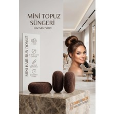 Zemira Transformacion 2'li Kahverengi Mini Topuz Süngeri 6cm Donut Saç Şekillendirici 721881