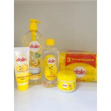 Zemira Dalin Bebek Bakım Seti 5'li, Şampuan 700ML, Bebe Yağı 300ML, Vazelin 100ML, Pişik Kremi 100ML