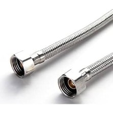 Zemira 2 Adet 3/8 Dişi Çelik Klozet Bağlantı Flex Hortumu Spirali 90 cm