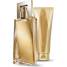 Zemira Avon Attraction Kadın Parfüm 50 Ml. Vücut Losyonu Paketi