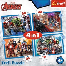 Zemira Trefl Puzzles - "4'ü 1 Arada" - Cesur Yenilmezler/disney Yenilmezler