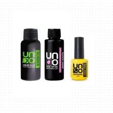 Zemira Fontenay Prof. Rubber Base Coat & Shine Top Coat 50ML + Dehydrator 15ML 4'lü Set Şeffaf