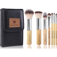 Zemira Shany I Love Bamboo - 7 Parça Petite Pro Bambu Fırça Seti, Taşıma Çantalı