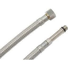 Zemira Batarya Baglantı Su Fleks Hortum Uzun Girişli M10X3/8-60CM 1 Adet (5 Cm)