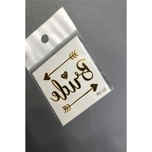 Zemira Gold Rengi Bride Arrow Geçici Dövme