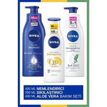 Zemira Nivea Q10 Sıkılaştırıcı Vücut Losyonu 250ML & Vücut Sütü Besleyici 400ML & Aloe Vera Vücut Losyonu