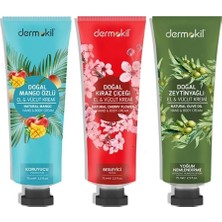 Zemira Dermokil El & Vücut Kremi, + Kiraz Çiçeği + Zeytinyağlı, 75 Ml, 3'lü Set