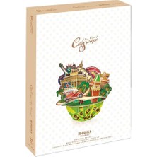 Zemira Cubic Fun 3D 64 Parça Puzzle Las Vegas Şehir Kompozisyonu