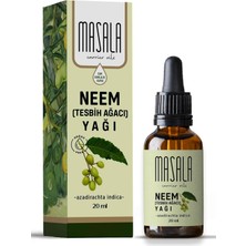 Zemira Masala Tesbih Ağacı Yağı 20 Ml. Soğuk Pres Neem Yağı (Neem Carrier Oil)