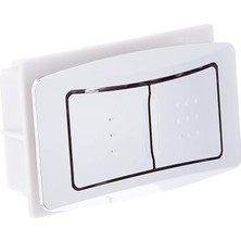 Zemira American Standard 7381092-200.0020A Dikdörtgen Tank Üstü Push Button Aktüatör, Bitmemiş