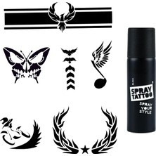 Zemira Kol Kanat Spray Tattoo Geçici Sprey Dövme Seti
