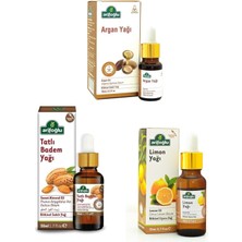 Zemira Arifoğlu Akdeniz Aromaterapi Seti: Argan Yağı 10 Ml+ Tatlı Badem Yağı 50 Ml+ Limon Yağı 20 ml