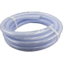 Zemira Duda HPPVC100-7,6 M 25' x 2,5 cm Id Yüksek Basınçlı Örgülü Şeffaf Esnek Pvc Boru Ağır Hizmet