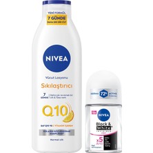 Zemira Q10 Sıkılaştırıcı Vücut Losyonu 250ML Kadın Roll-On Deodorant Black&white Invisible Clear 2